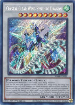 Crystal Clear Wing Synchro Dragon (Secret Rare)
